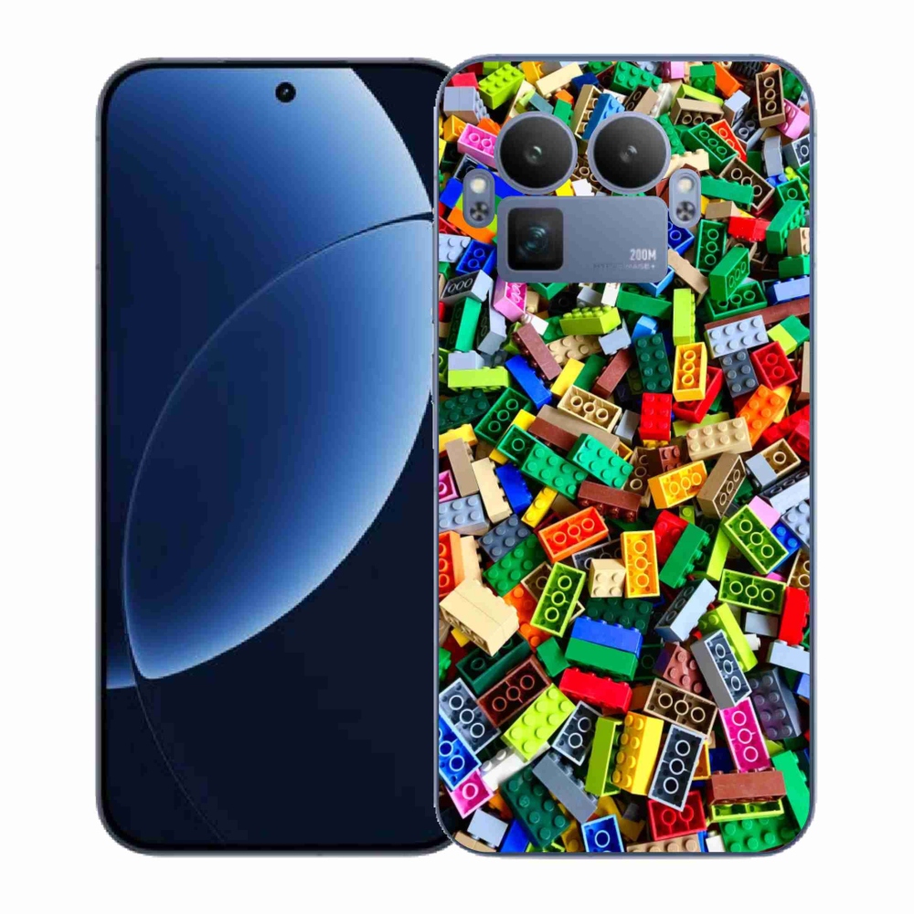 Gél borítás mmCase a Realme GT 8 Pro készülékhez - színes építőelemek