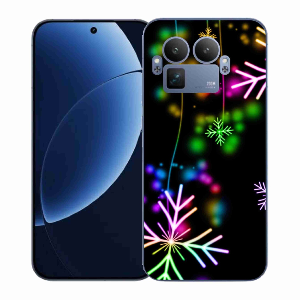 Gél borítás mmCase a Realme GT 8 Pro készülékhez - színes pelyhekkel