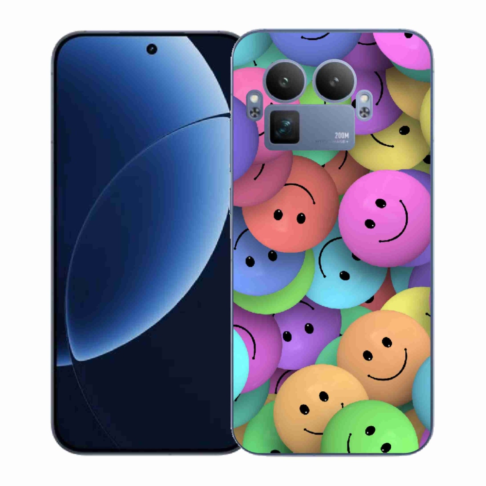 Gél borító mmCase a Realme GT 8 Pro készülékhez - színes smiley-k