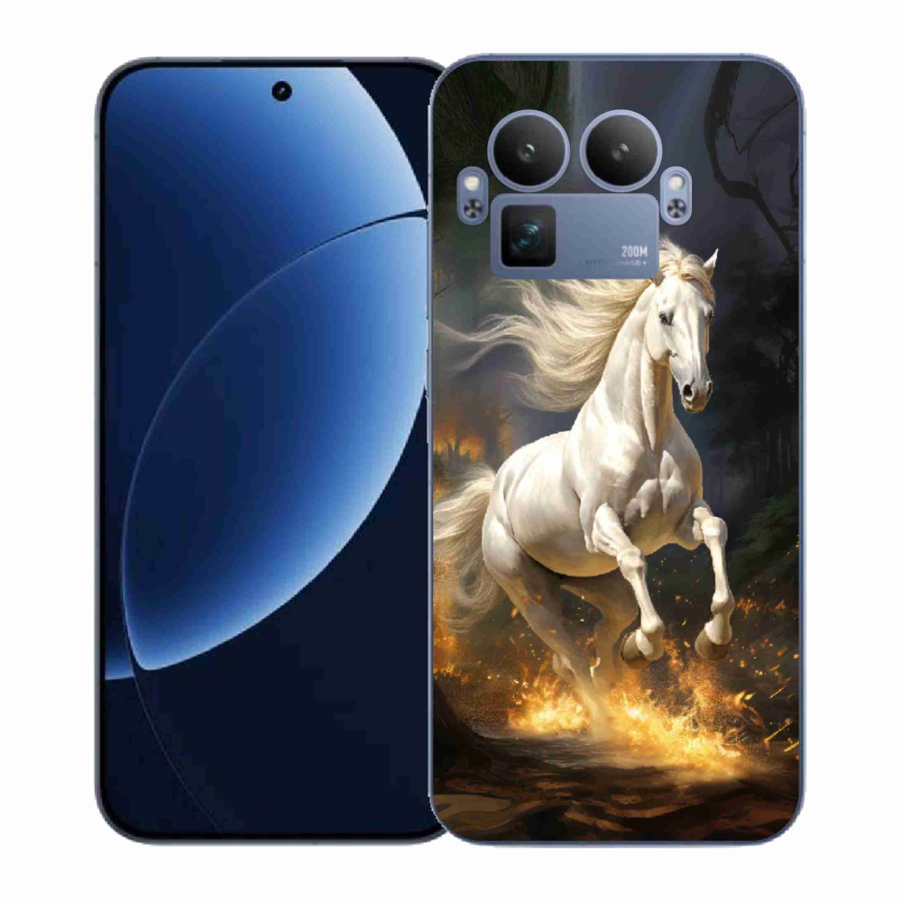 Gél borítás mmCase a Realme GT 8 Pro készülékhez - fehér ló 2