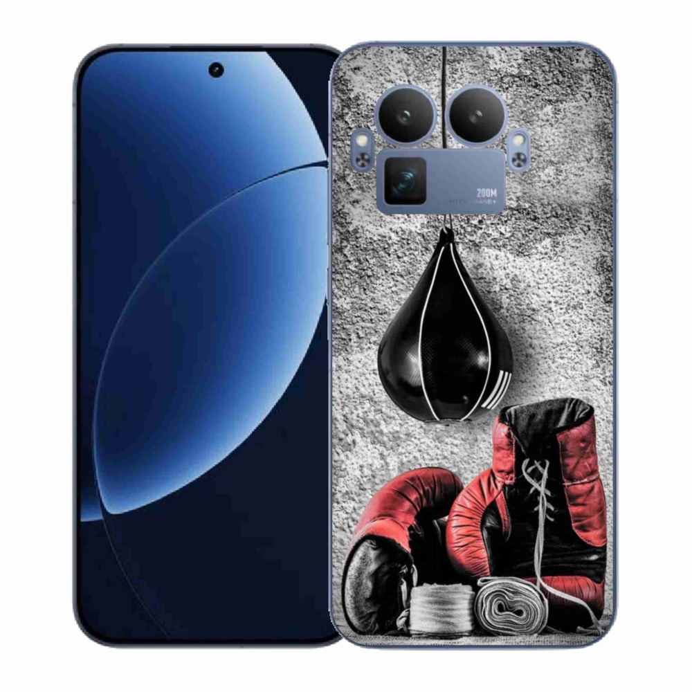 Zselés borítás mmCase a Realme GT 8 Pro számára - bokszzsák és kesztyűk