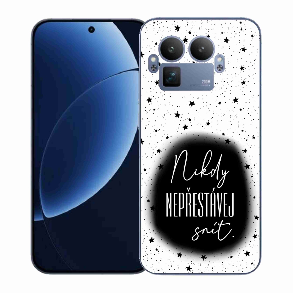 Gel Cover mmCase a Realme GT 8 Pro készülékre - Idézet 1 fekete-fehér háttérrel