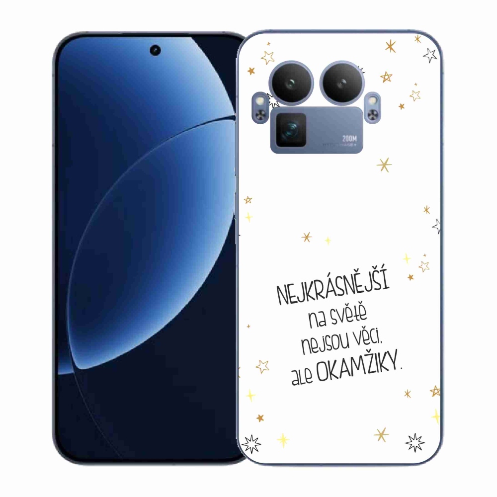 Gél borítás mmCase a Realme GT 8 Pro - Quote 4 fehér háttérrel