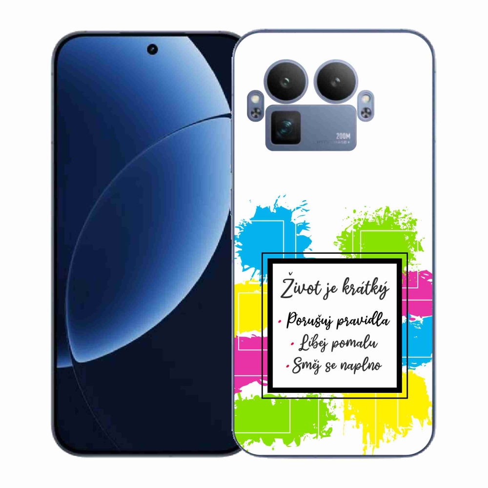 Gél borítás mmCase a Realme GT 8 Pro készülékre - Idézet 5 fehér háttér