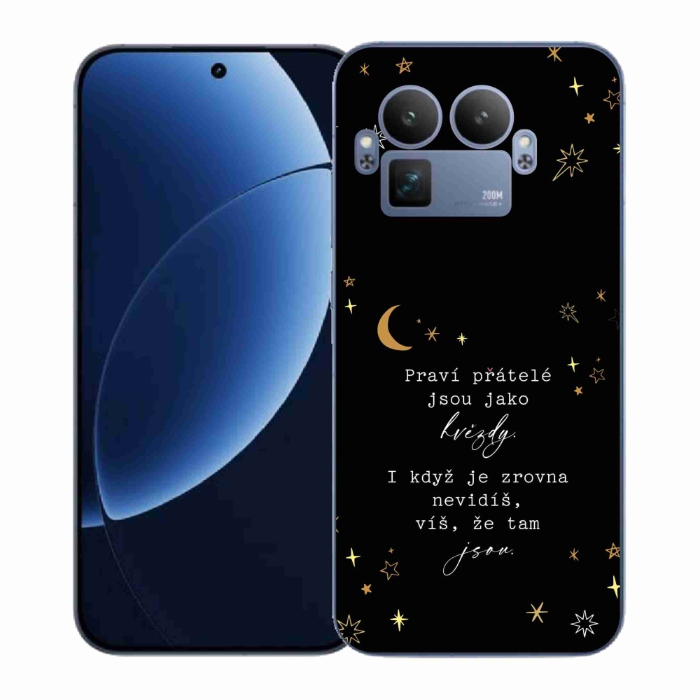 Gél borítás mmCase a Realme GT 8 Pro készülékre - Idézet 6 fekete háttér