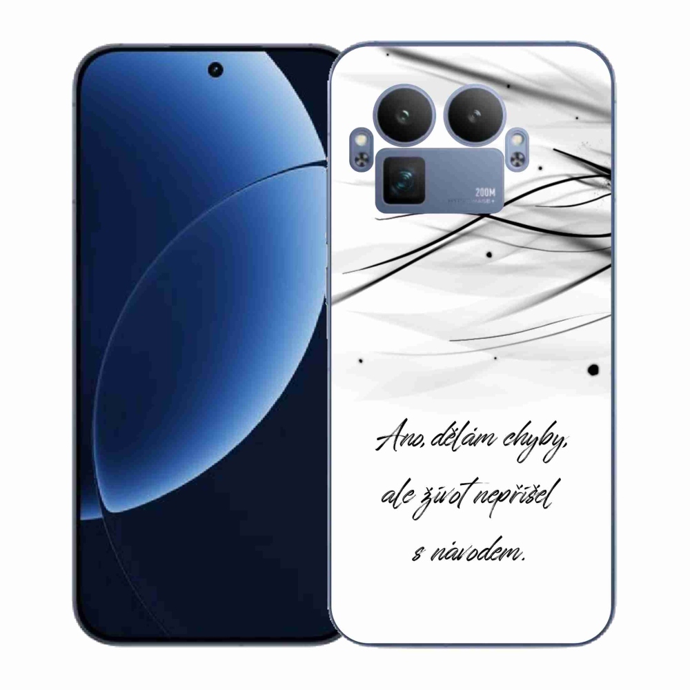 Gél borítás mmCase a Realme GT 8 Pro készülékre - idézem a fehér hátteret