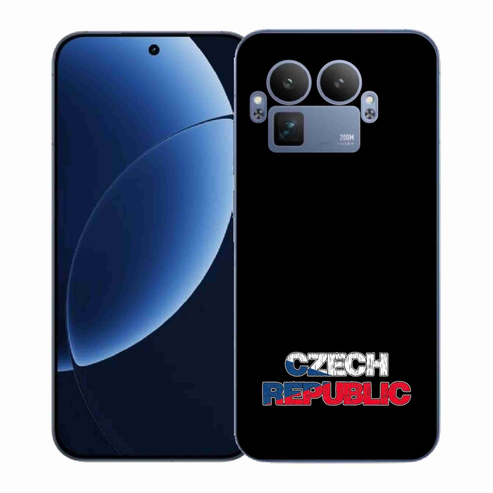 Gél borítás mmCase a Realme GT 8 Pro készülékhez - Csehország fekete háttér