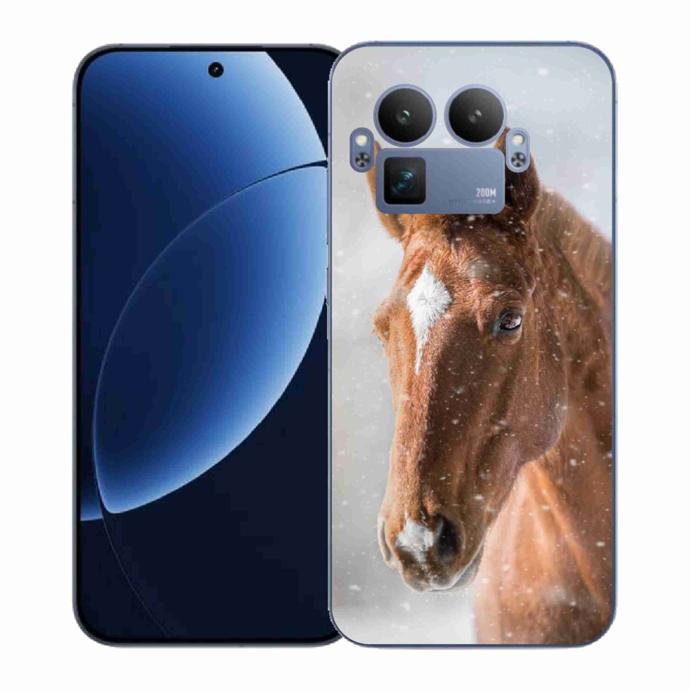 Zselés borítás mmCase a Realme GT 8 Pro-hoz - barna ló 2