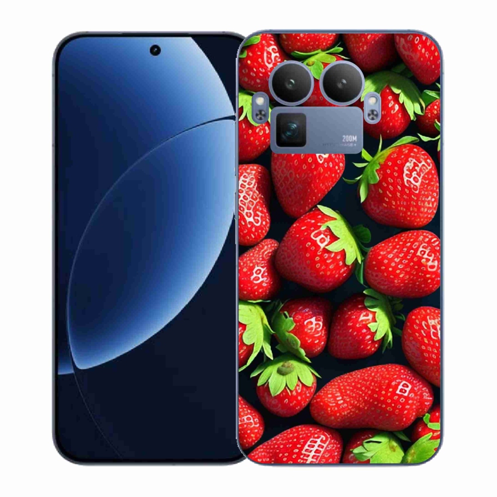 Gél borítás mmCase a Realme GT 8 Pro készülékhez - eper