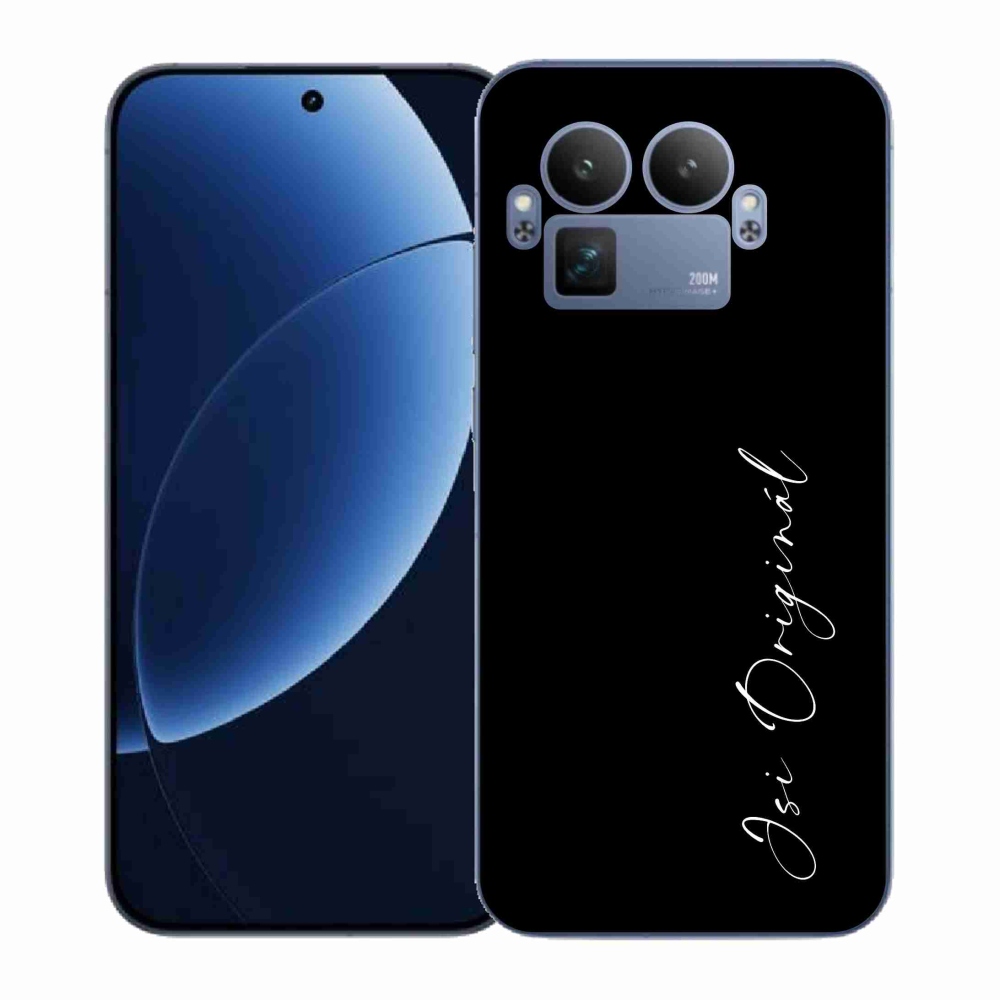 Gél borító mmCase a Realme GT 8 Pro-n - te vagy az eredeti fekete háttér