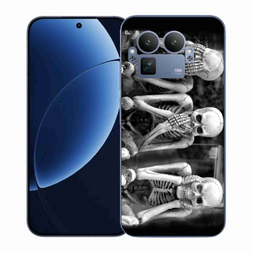 Gél borítás mmCase a Realme GT 8 Pro - csontvázakra