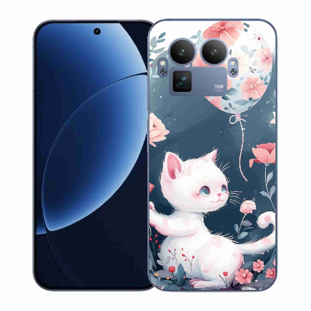 Gél borítás mmCase a Realme GT 8 Pro készülékhez - cica lufival