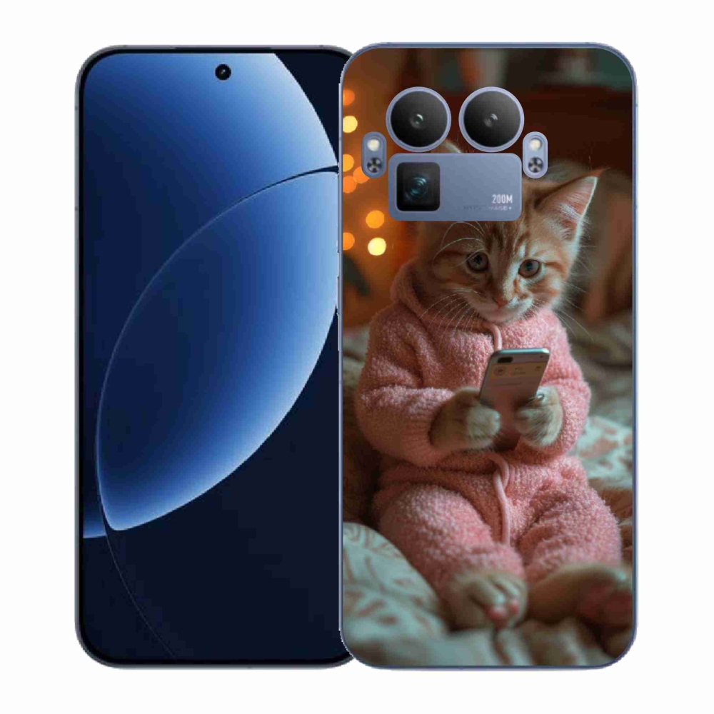 Gél borítás mmCase a Realme GT 8 Pro-hoz - baba a mobillal