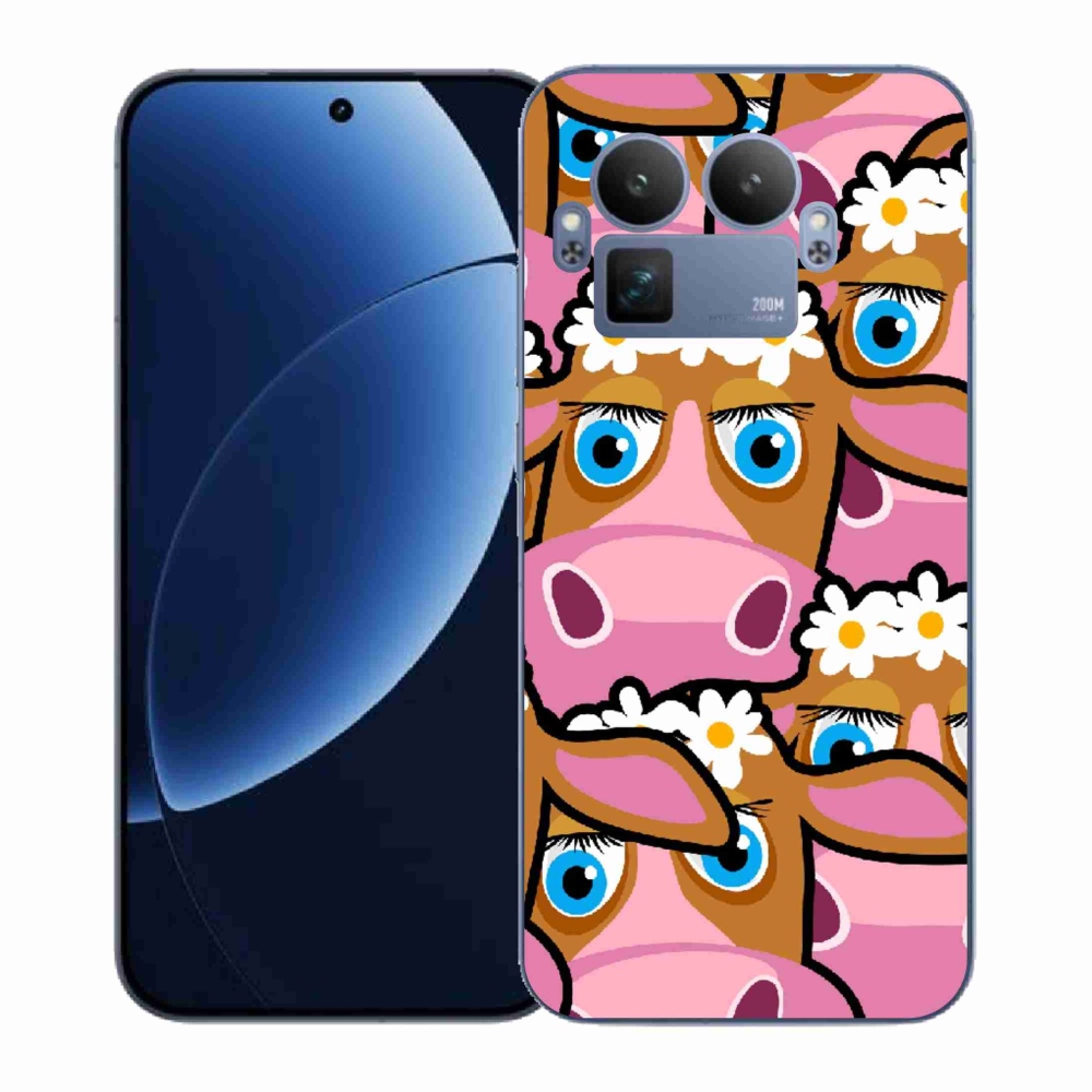 Gél borítás mmCase a Realme GT 8 Pro készülékhez - karikatúrás tehenek