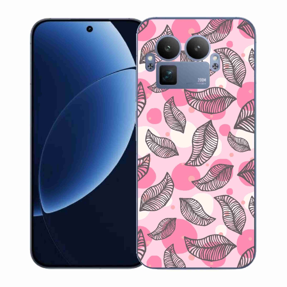 Gél borítás mmCase a Realme GT 8 Pro készülékhez - rajzfilmes hulló levelek