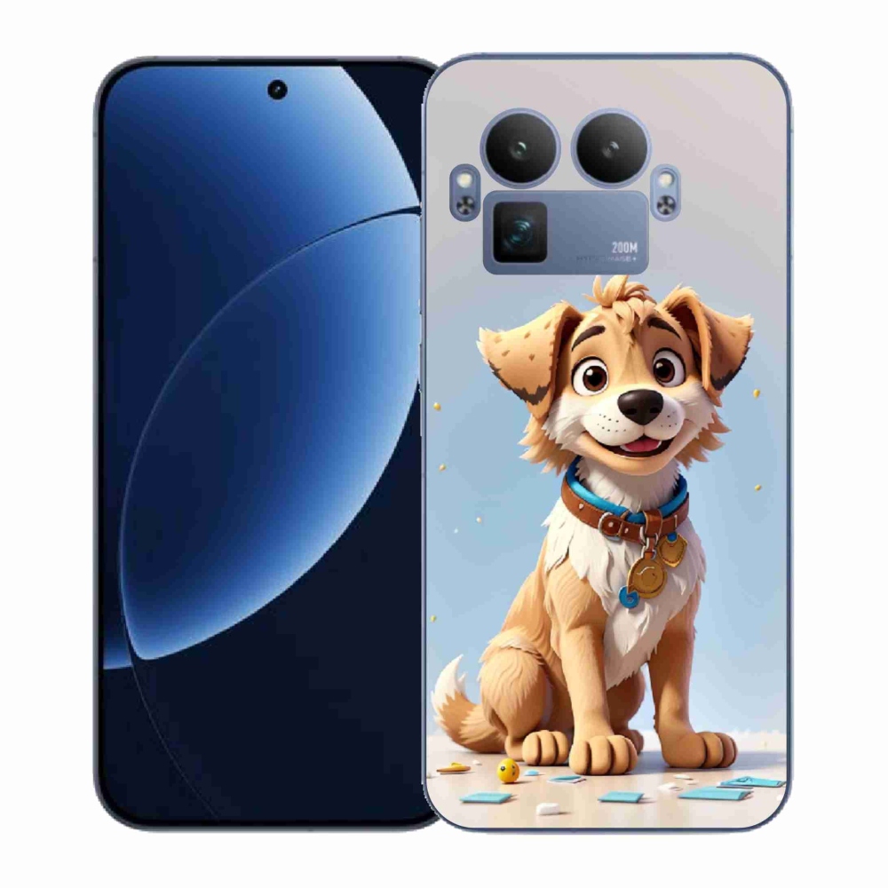 Gél borítás mmCase a Realme GT 8 Pro számára - rajzfilm kiskutya