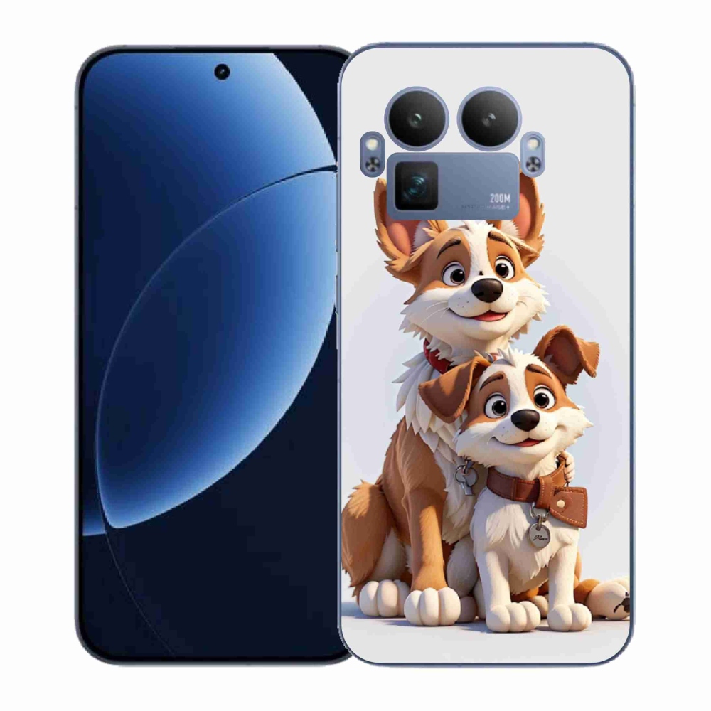 Gél borítás mmCase a Realme GT 8 Pro-n - kutyák rajzolása