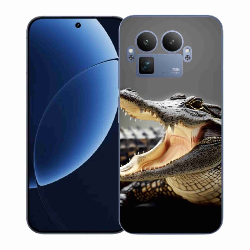 Gél borítás mmCase a Realme GT 8 Pro készülékhez - krokodil