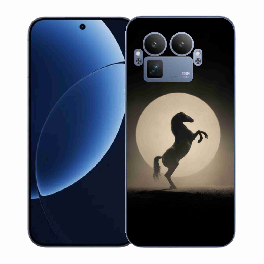 Gél borítás mmCase a Realme GT 8 Pro számára - ló sziluettben