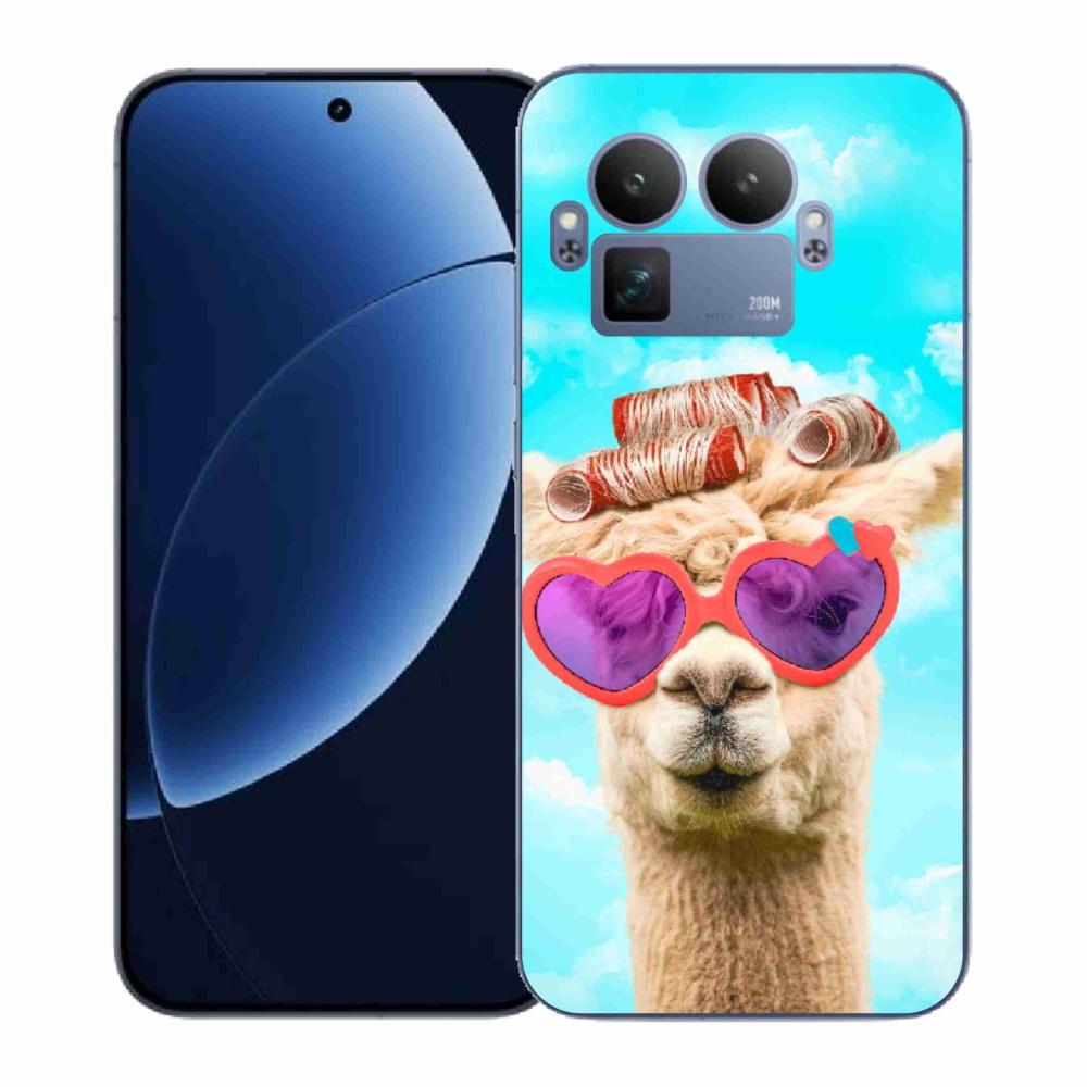 Gél borítás mmCase a Realme GT 8 Pro készülékhez - szemüveges láma