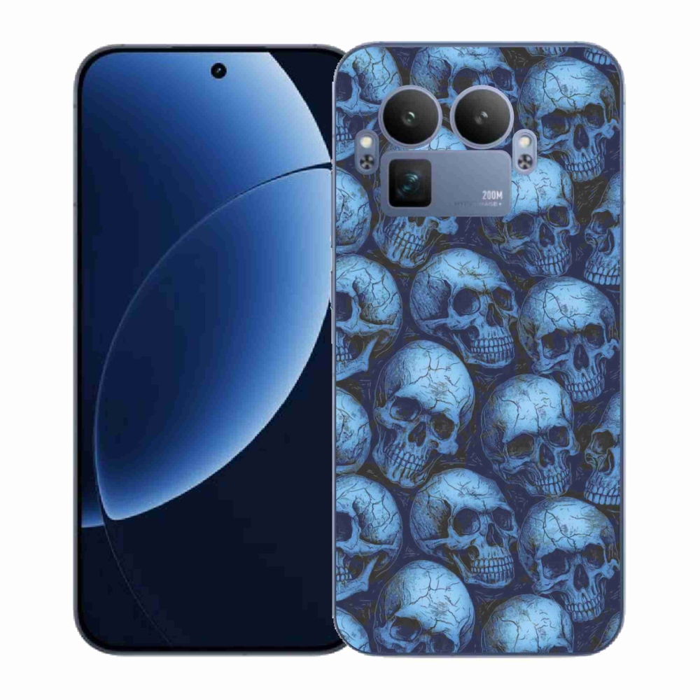 Gél borítás mmCase a Realme GT 8 Pro-n - koponyák