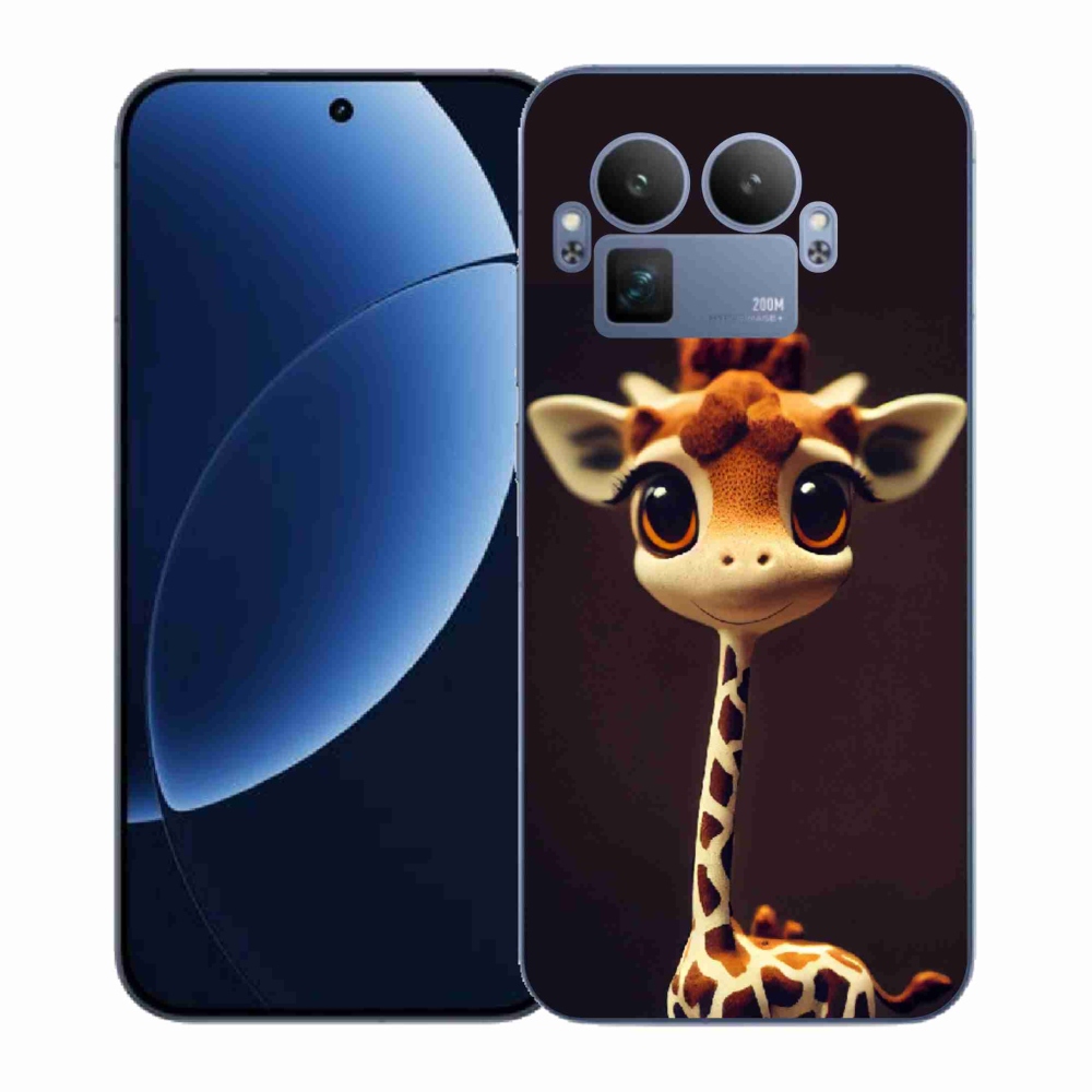Gél borítás mmCase a Realme GT 8 Pro készülékhez - kis zsiráf