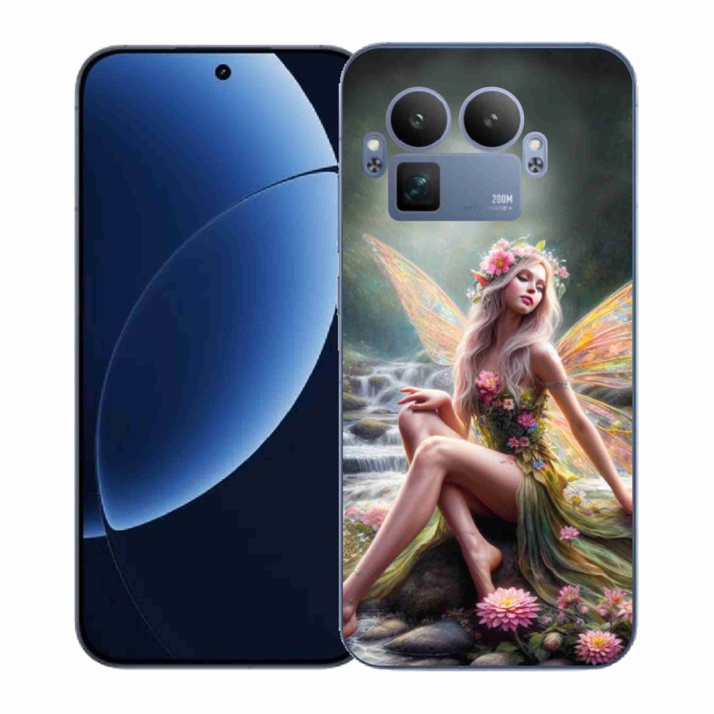 Gél borítás mmCase a Realme GT 8 Pro-hoz - pillangó nő 1