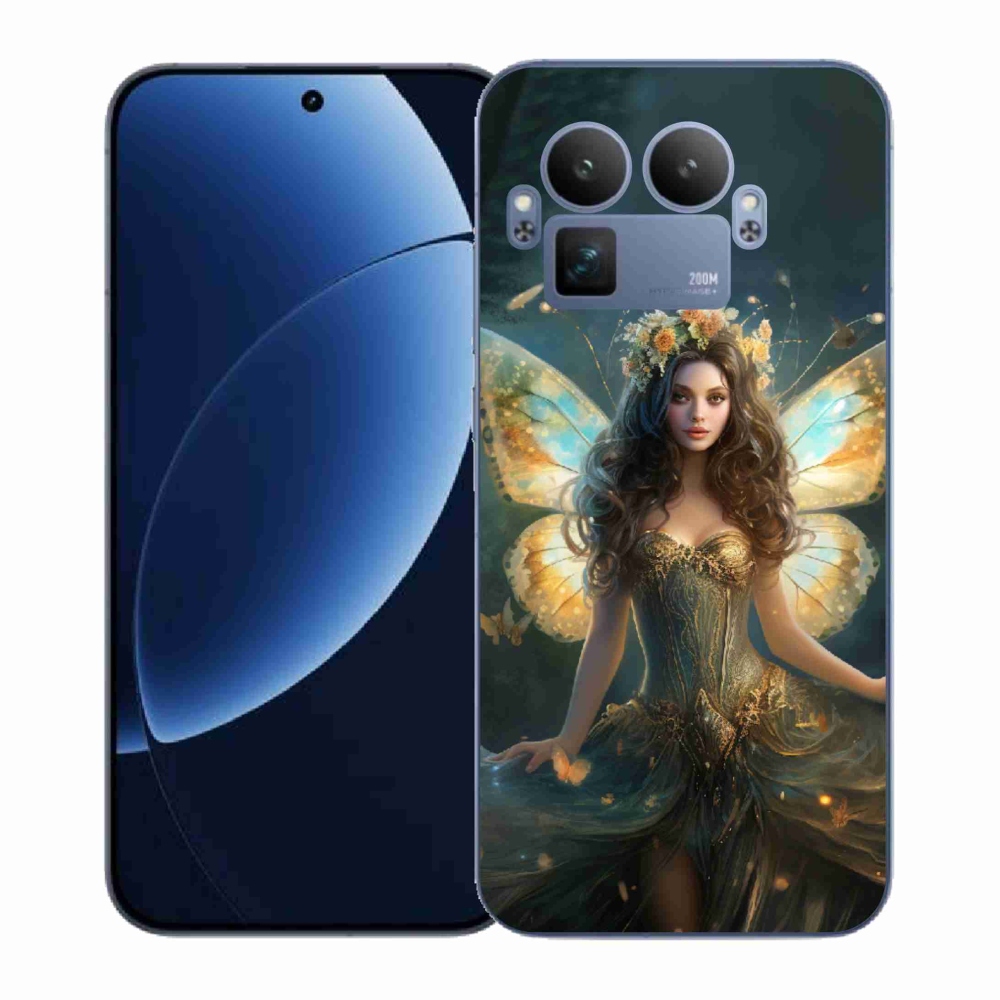 Gél borítás mmCase a Realme GT 8 Pro számára - pillangó nő