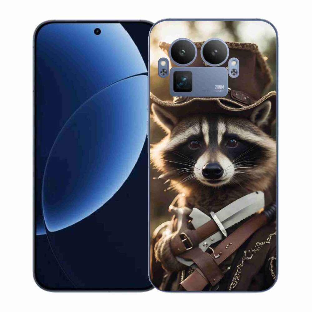 Gél borítás mmCase a Realme GT 8 Pro számára - mosómedve egyenruhában