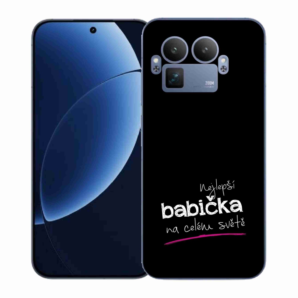 Gél borítás mmCase a Realme GT 8 Pro-n - A legjobb nagyi 4 fekete háttérrel