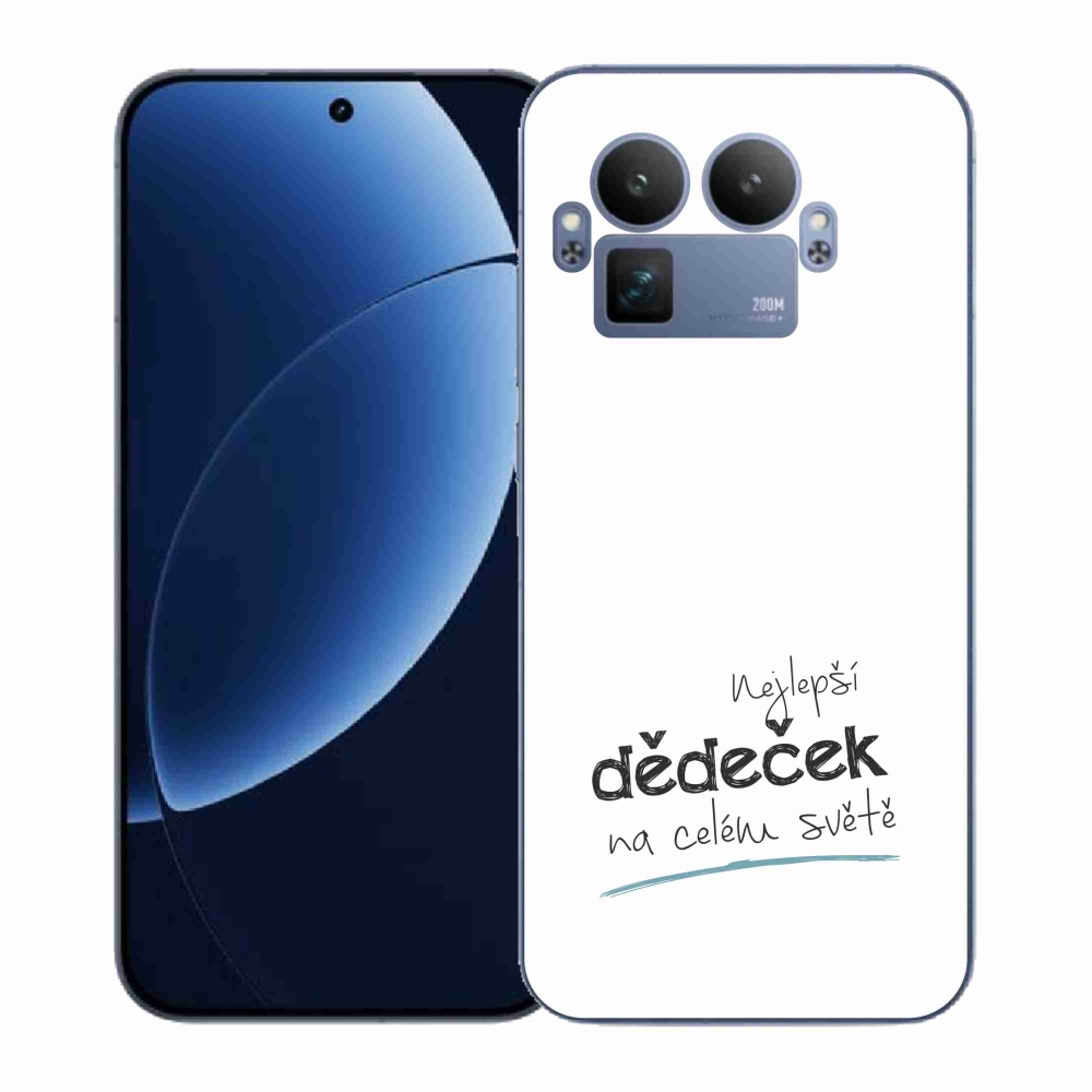 Gél borítás mmCase a Realme GT 8 Pro-n - a legjobb nagypapa 3 fehér háttérrel