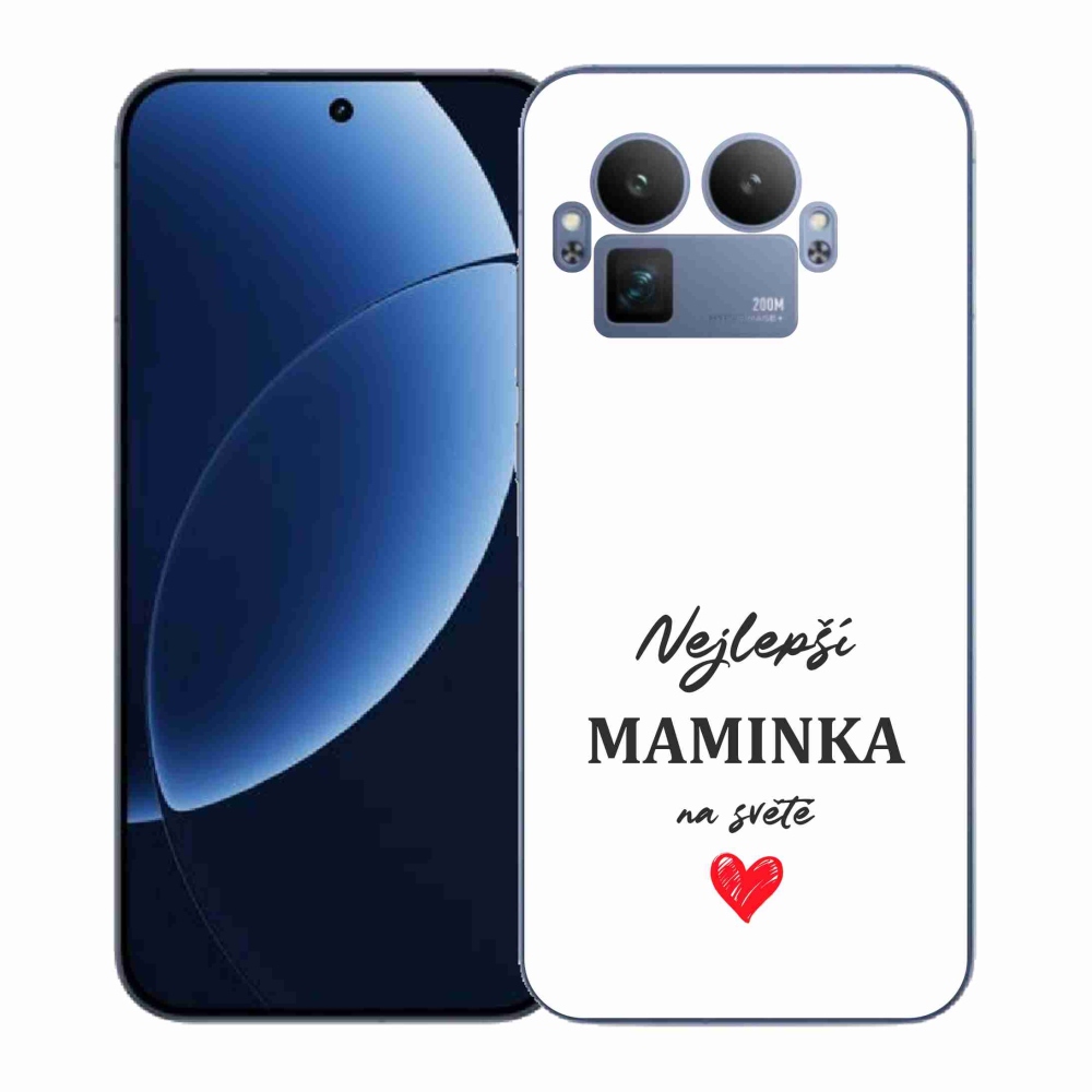 Gél borítás mmCase a Realme GT 8 Pro készülékre - Best Mom 1 fehér háttér