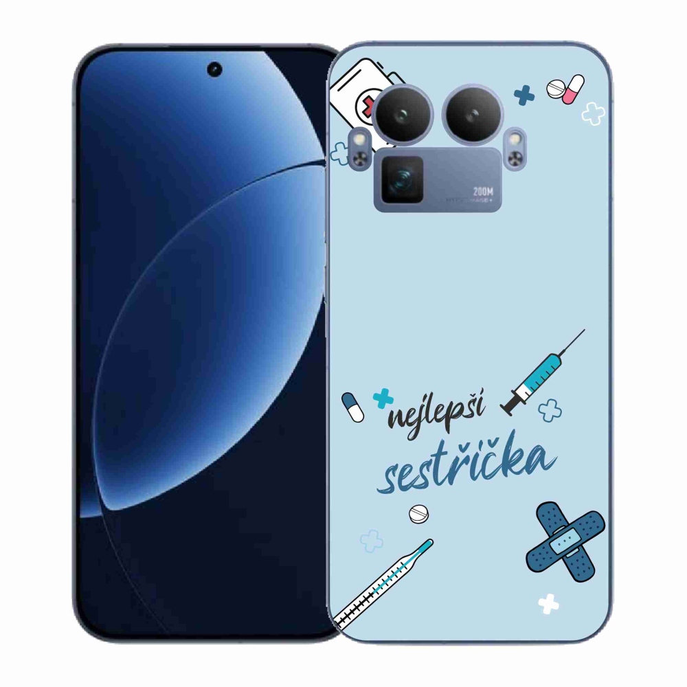 Gél borítás mmCase a Realme GT 8 Pro-n - a legjobb kishúg kék háttere