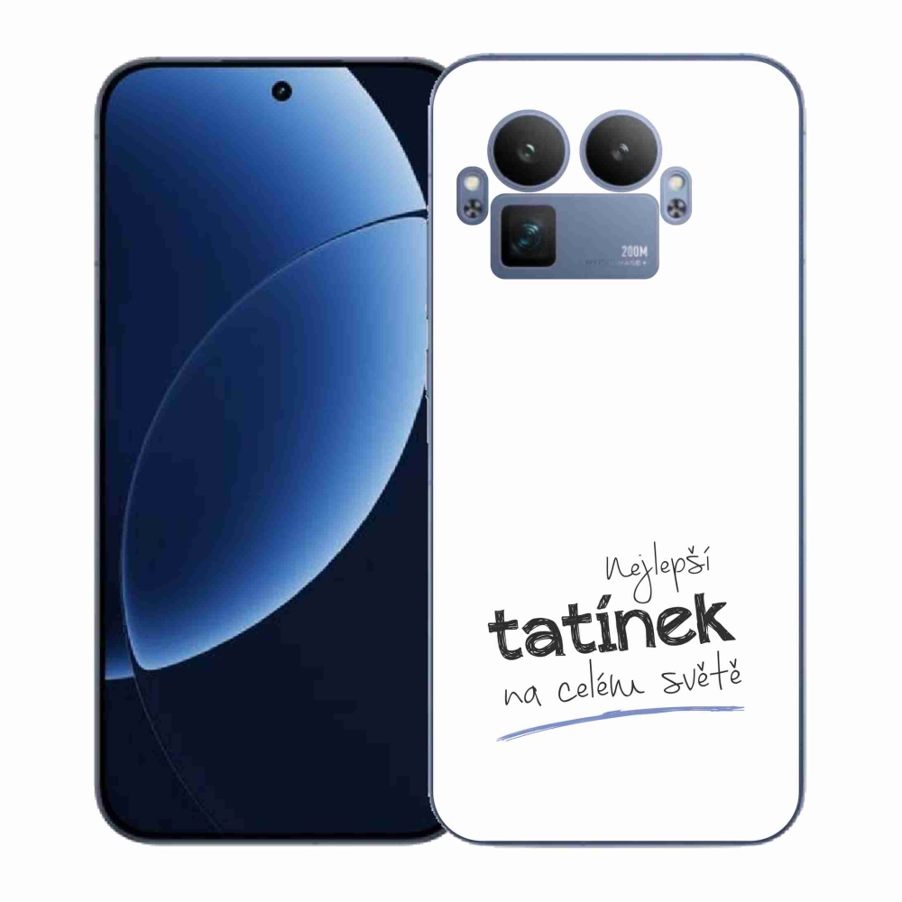 Gél borítás mmCase a Realme GT 8 Pro - Legjobb apa 4 fehér háttérrel