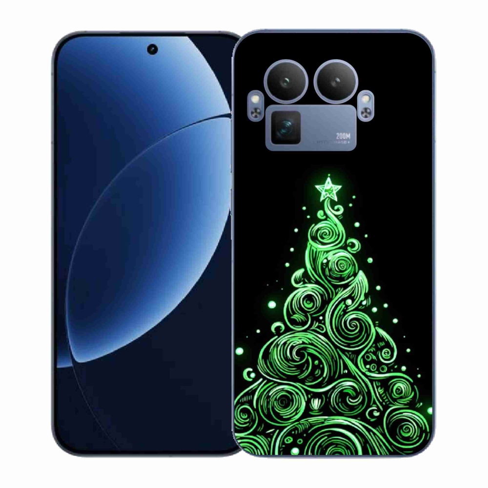 Gél borítás mmCase a Realme GT 8 Pro-n - neon karácsonyfa 3
