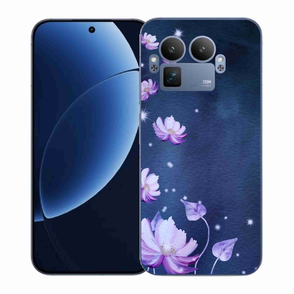 Gél borítás mmCase a Realme GT 8 Pro készülékhez - hulló virágok