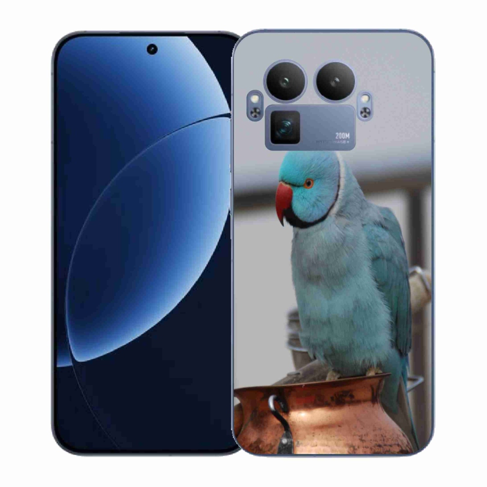 Zselés borítás mmCase a Realme GT 8 Pro készülékhez - papagáj alexander kék