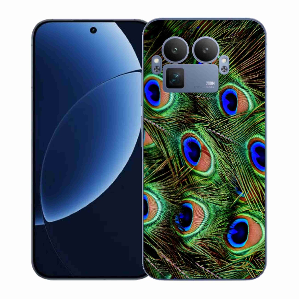 Gél borítás mmCase a Realme GT 8 Pro készülékhez - pávatoll