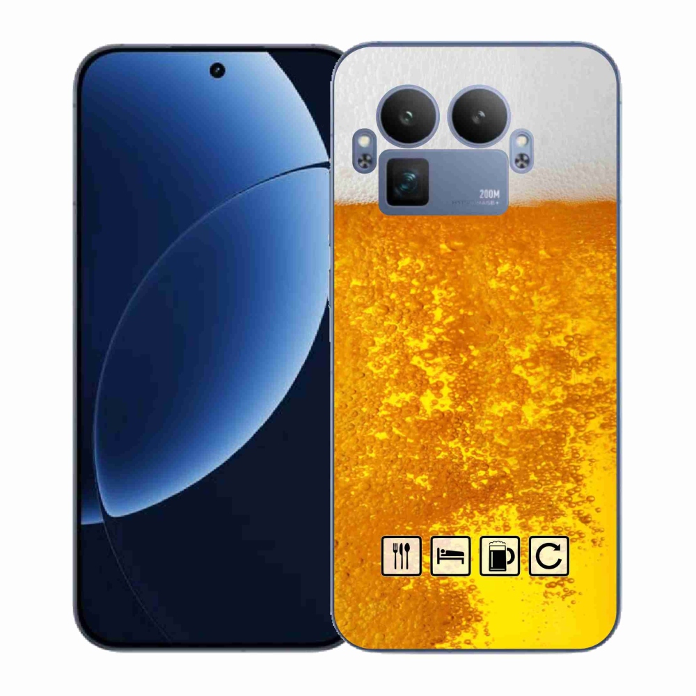 Gél borítás mmCase a Realme GT 8 Pro számára - sör motívum 3