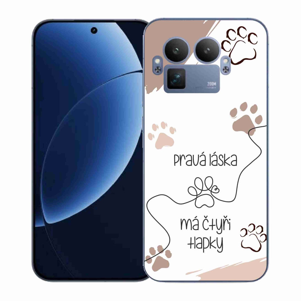 Gél borítás mmCase a Realme GT 8 Pro készülékhez - kutyamotívum 1 fehér háttér