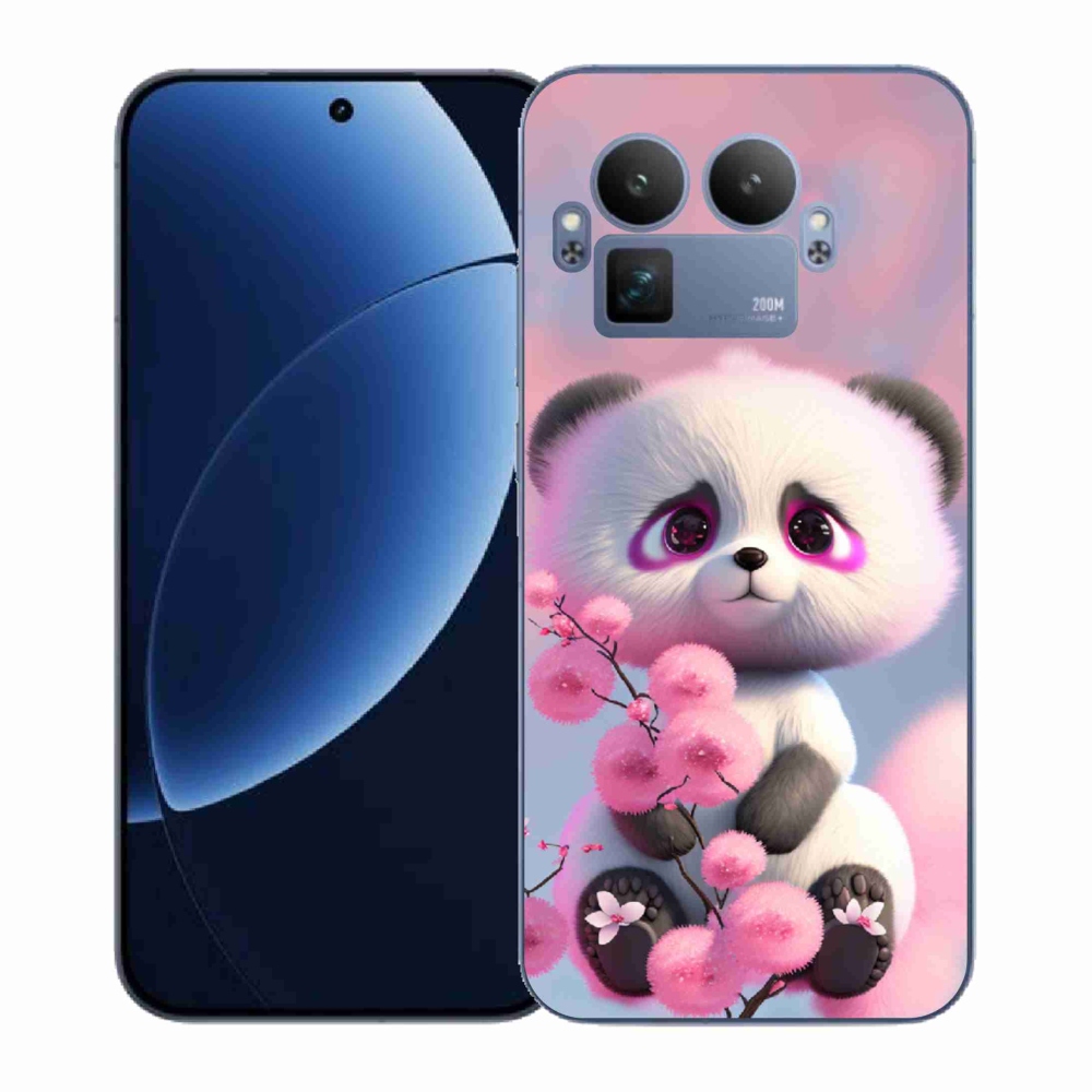 Gél borítás mmCase a Realme GT 8 Pro készülékhez - aranyos panda 1