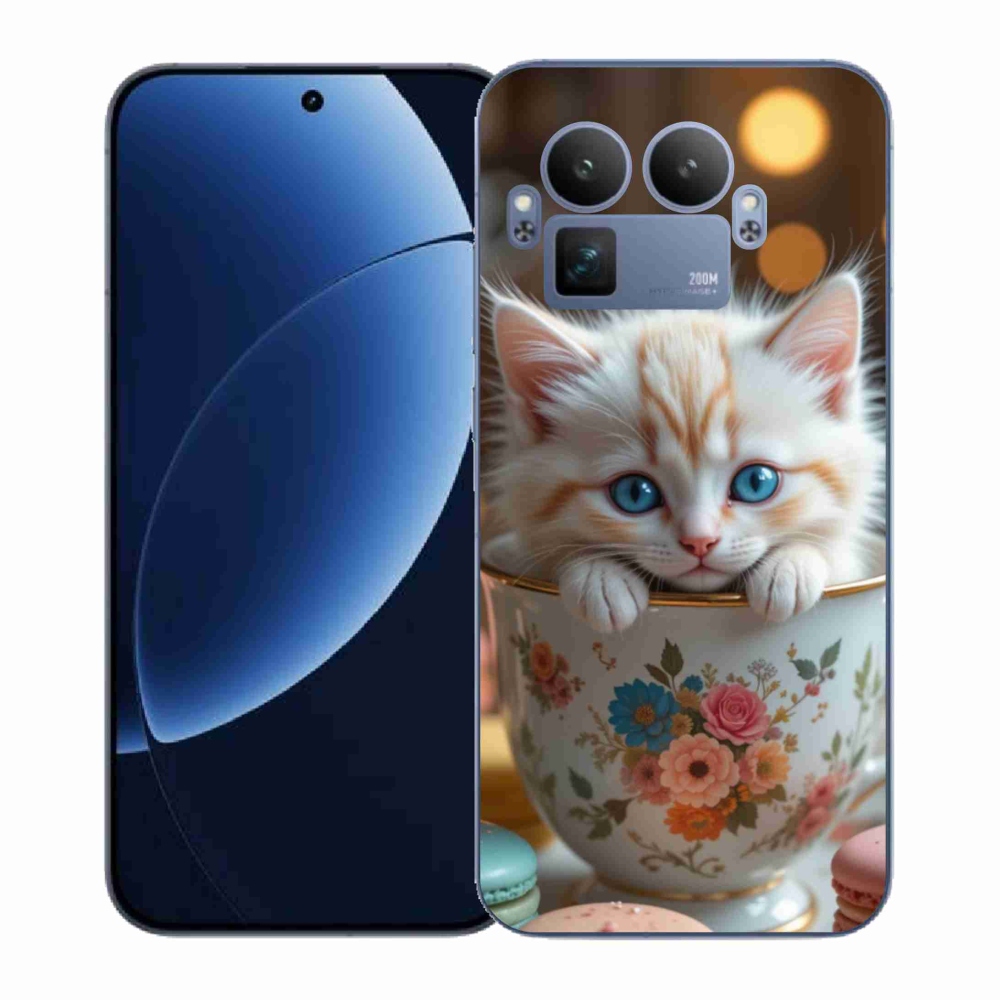 Gél borítás mmCase a Realme GT 8 Pro számára - aranyos cica 6