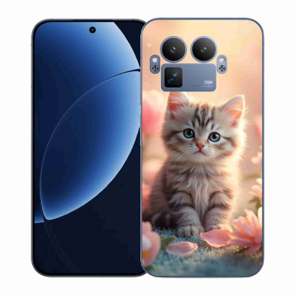 Gél borítás mmCase a Realme GT 8 Pro számára - aranyos cica 8