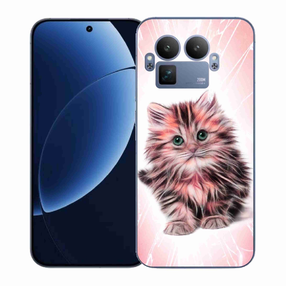 Gél borítás mmCase a Realme GT 8 Pro számára - aranyos cica