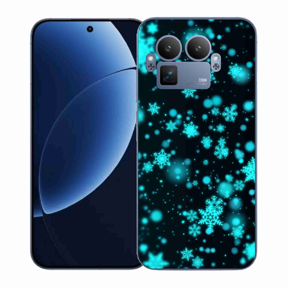 Gél borítás mmCase a Realme GT 8 Pro készülékhez - hópelyhek 1