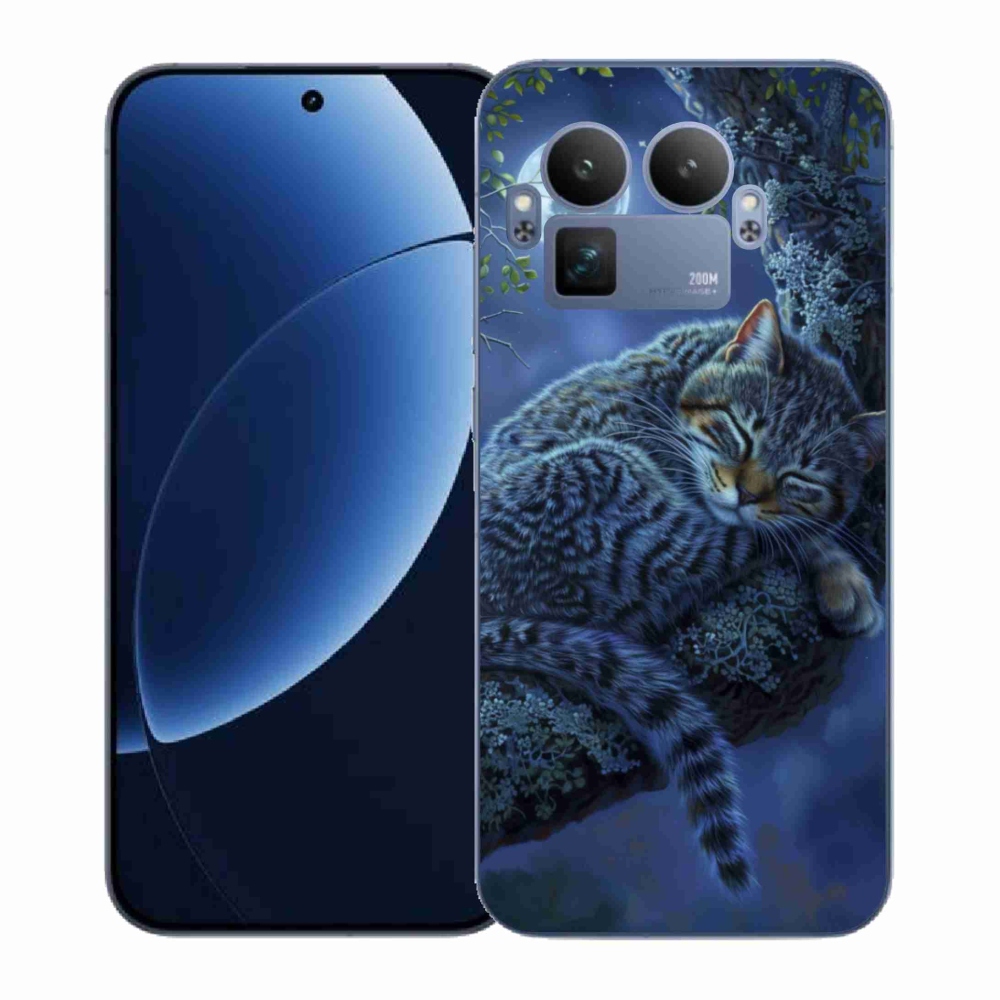 Gél borítás mmCase a Realme GT 8 Pro készülékhez - alvó macska