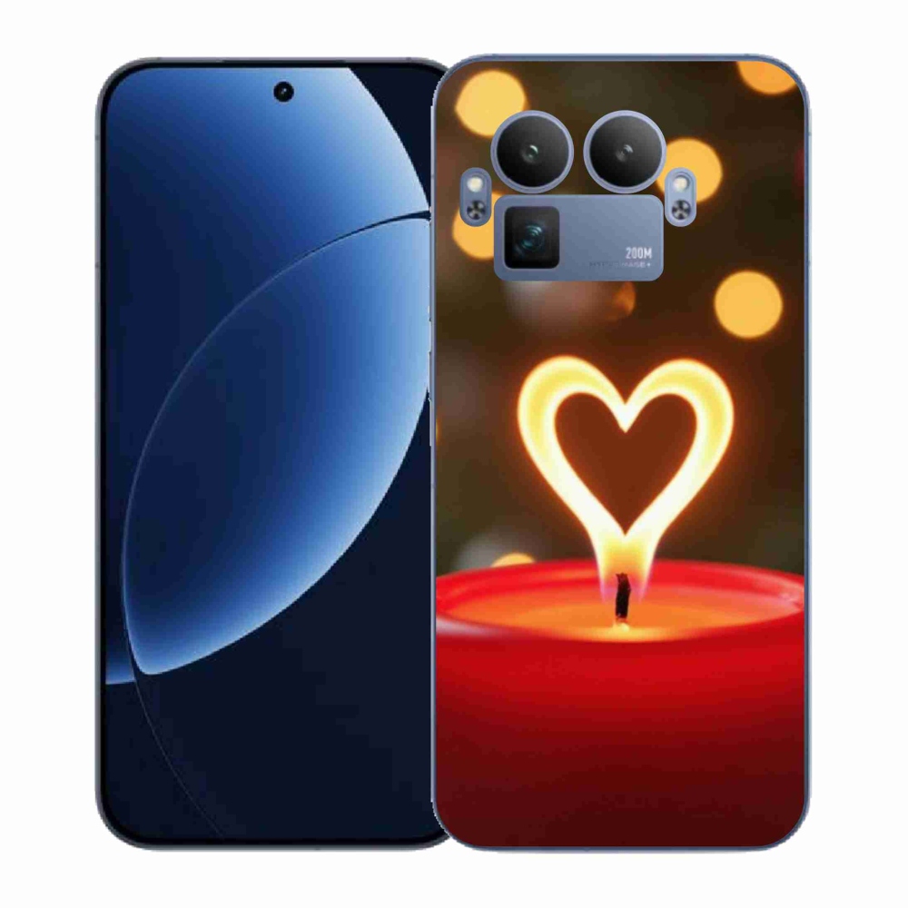 Gél borítás mmCase a Realme GT 8 Pro készülékhez - a láng szíve