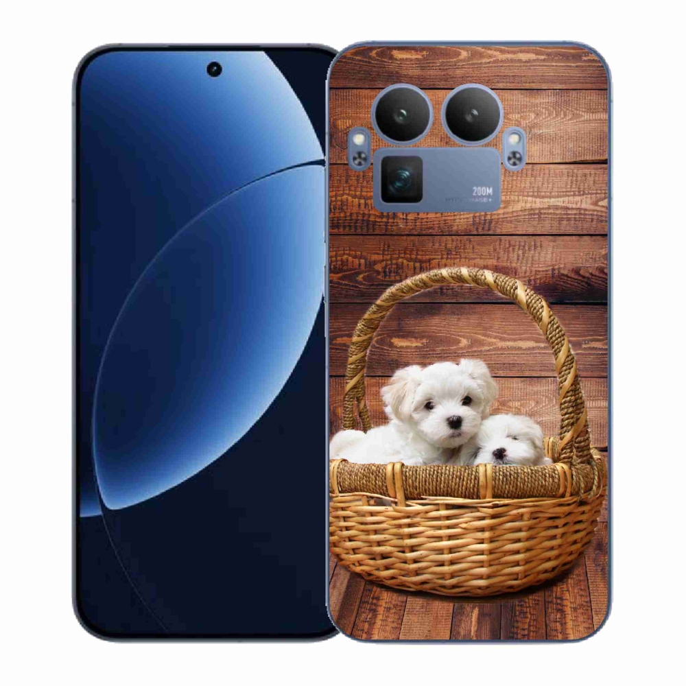 Gél borítás mmCase a Realme GT 8 Pro készülékhez - kölyökkutyák