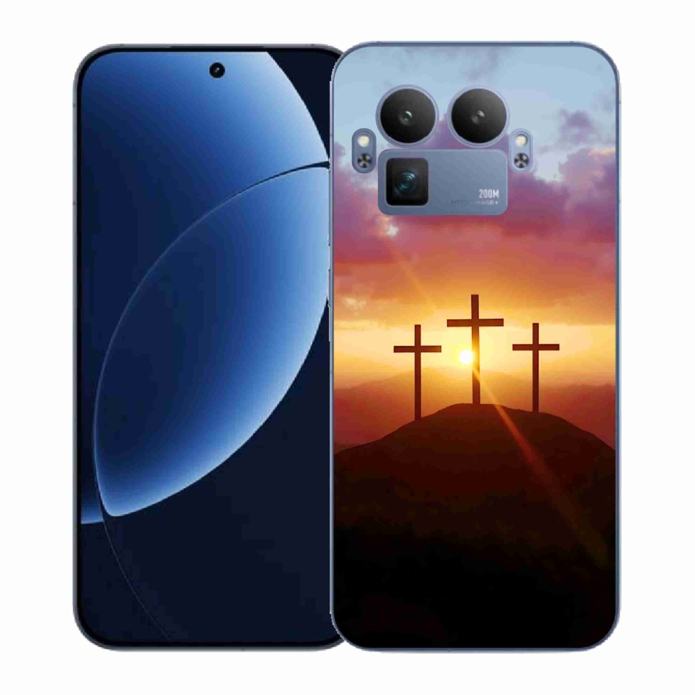 Zselés borítás mmCase a Realme GT 8 Pro készülékhez - három kereszt