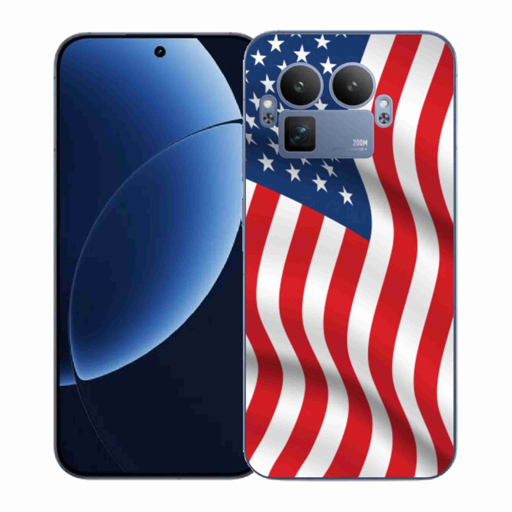Gél borítás mmCase a Realme GT 8 Pro készülékhez - amerikai zászló